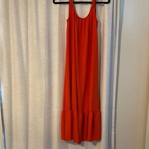 Orange Sleeveless Dress